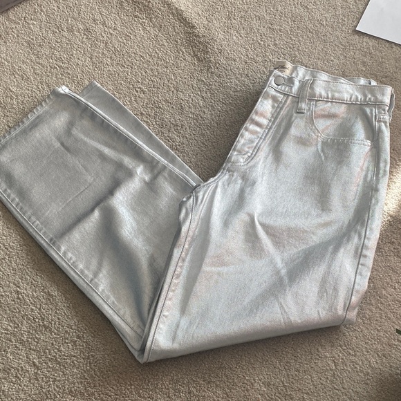 Universal Thread Pants - Universal thread size 8 silver metallic 90’s baggy jeans.pants